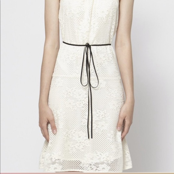 Maje ecru white lace strapless dress NWT - Picture 1 of 6
